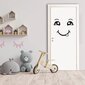 Vinila uzlīme durvīm vai ledusskapim jauka seja ar smaidu virtuves interjera dekoru - 50 x 50 cm cena un informācija | Dekoratīvās uzlīmes | 220.lv