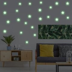 Светящиеся в темноте звёзды Виниловые наклейки на стену - 850 шт. цена и информация | Декоративные наклейки | 220.lv