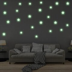 Glow in the Dark Stars Vinila sienas uzlīmes - 850 gab. cena un informācija | Dekoratīvās uzlīmes | 220.lv
