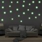 Glow in the Dark Stars Vinila sienas uzlīmes - 850 gab. цена и информация | Dekoratīvās uzlīmes | 220.lv