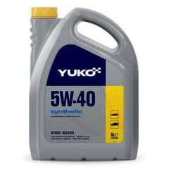 Yuko Synthetic sintētiskā motoreļļa, 5W-40, 5L cena un informācija | Motoreļļas | 220.lv