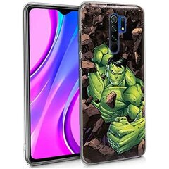 Telefona vāciņš Cool Hulk priekš Xiaomi Redmi 9A cena un informācija | Telefonu vāciņi, maciņi | 220.lv