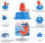 Bunnytoo bērnu pudelīte, 350 ml, zila cena un informācija | Bērnu pudelītes un to aksesuāri | 220.lv