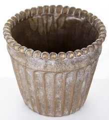 Keramikas puķu pods 20,5x18(A) cm, zeltaini cena un informācija | Puķu podi | 220.lv