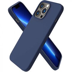 Mocco Ultra Slim Soft Matte 0.3 mm Матовый Силиконовый чехол для Apple iPhone 14 Pro Темно-синий цена и информация | Чехлы для телефонов | 220.lv