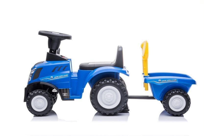 Bērnu stumjamais traktors ar piekabi New Holland ar piekabi, zils cena un informācija | Rotaļlietas zīdaiņiem | 220.lv