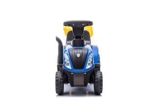 Трактор-каталка для детей по лицензии New Holland с прицепом, синий цена и информация | Игрушки для малышей | 220.lv