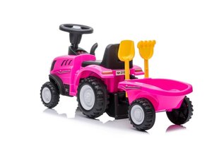 Bērnu stumjamais traktors ar piekabi New Holland, rozā cena un informācija | Rotaļlietas zīdaiņiem | 220.lv
