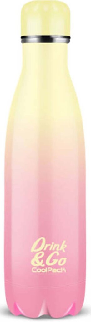 Ūdens pudele COOLPACK Drink&Go Gradient Peach, 500 ml cena un informācija | Ūdens pudeles | 220.lv