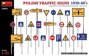 Līmējošais modelis MiniArt 35664 Polish Traffic Signs 1930-40’s 1/35 цена и информация | Склеиваемые модели | 220.lv