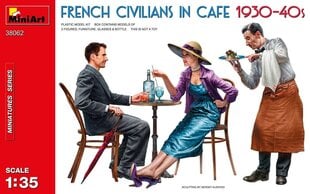 Miniart - French Civilians in Cafe 1930-40s, 1/35, 38062 цена и информация | Склеиваемые модели | 220.lv