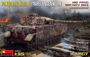 Līmējošais modelis MiniArt 35339 Pz.Kpfw.IV Ausf. J Nibelungenwerk. Mid Prod. (Sep-Nov 1944) 1/35 цена и информация | Склеиваемые модели | 220.lv