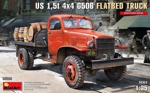 Miniart - US 1,5t 4x4 Chevrolet G506 Flatbed Truck, 1/35, 38056 цена и информация | Склеиваемые модели | 220.lv