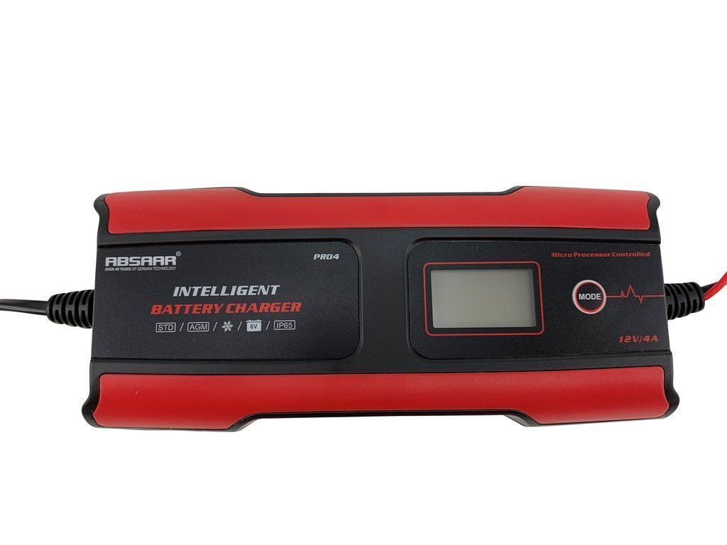 Automātiskais akumulatora lādētājs ABSAAR PRO4.0, 6/12V, 4A cena un informācija | Akumulatoru lādētāji | 220.lv