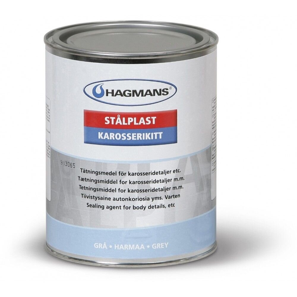 Šuvju mastika - pelēks hermētiķis 1L Hagmans Karosserikitt cena un informācija | Auto ķīmija | 220.lv
