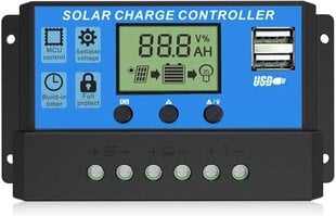 Saules baterijas kontrolieris-lādētājs 10A cena un informācija | Saules paneļi, komponentes | 220.lv