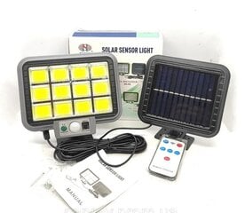 Лампа с солнечной батареей и 144 светодиодами COB цена и информация | Уличное освещение | 220.lv