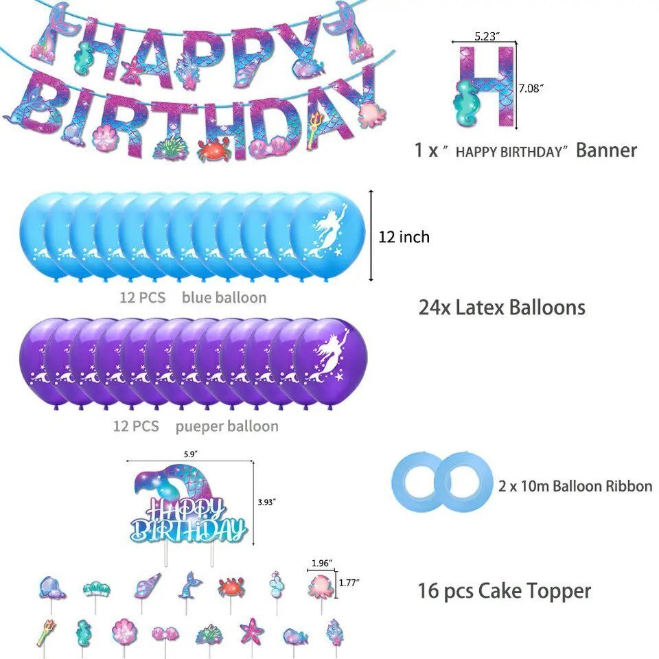 Nāras ballītes dekorēšanas balonu komplekts (39 gab.) cena un informācija | Baloni | 220.lv
