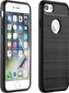 Forcell Carbon iPhone 7/8, melns cena un informācija | Telefonu vāciņi, maciņi | 220.lv