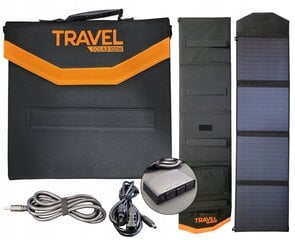 Портативное солнечное зарядное устройство VP TRAVEL SOLAR 100W USB с 2 разъемами USB (USB-A + USB-C), путешествия-туризм цена и информация | Зарядные устройства Power bank | 220.lv