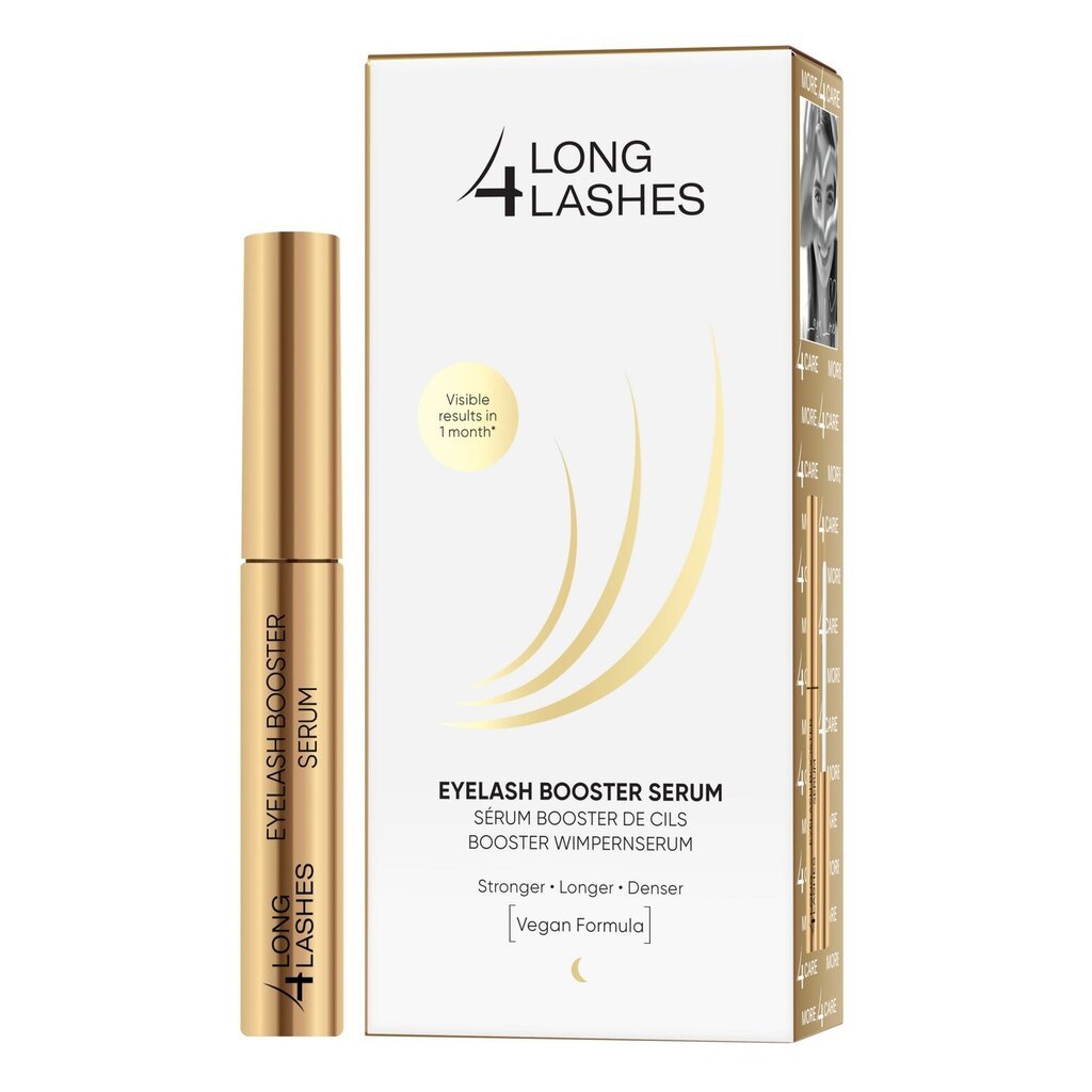 Long4Lashes Serums skropstu augšanai Eyelash Booster serum ar peptīdiem cena un informācija | Acu ēnas, skropstu tušas, zīmuļi, serumi | 220.lv