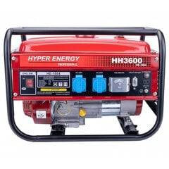 Benzīna elektroģenerators HYPER ENERGY 2500W cena un informācija | Elektrības ģeneratori | 220.lv