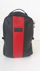 Классический рюкзак из черной и красной искусственной кожи GP TRUST цена и информация | Спортивные сумки и рюкзаки | 220.lv
