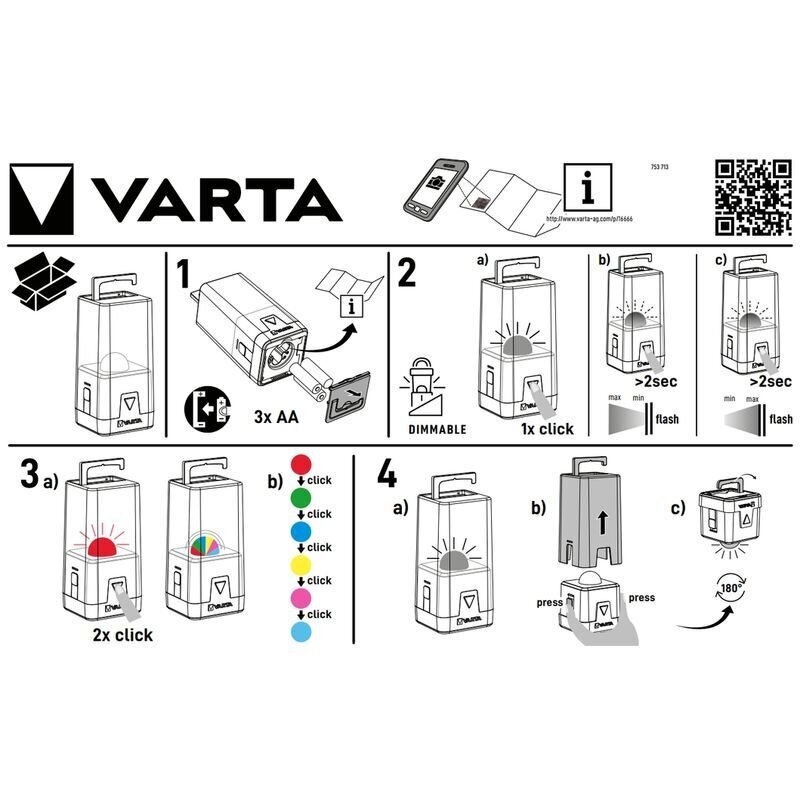 Lukturis Varta L10 Camping cena un informācija | Lukturi | 220.lv