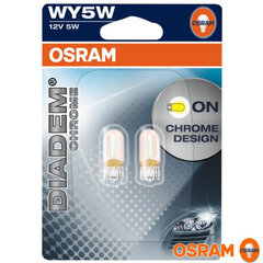 Osram lemputė T10, WY5W, 5W, W2.1x9.5d Diadem chrome, 2vnt, Blist. cena un informācija | Auto spuldzes | 220.lv