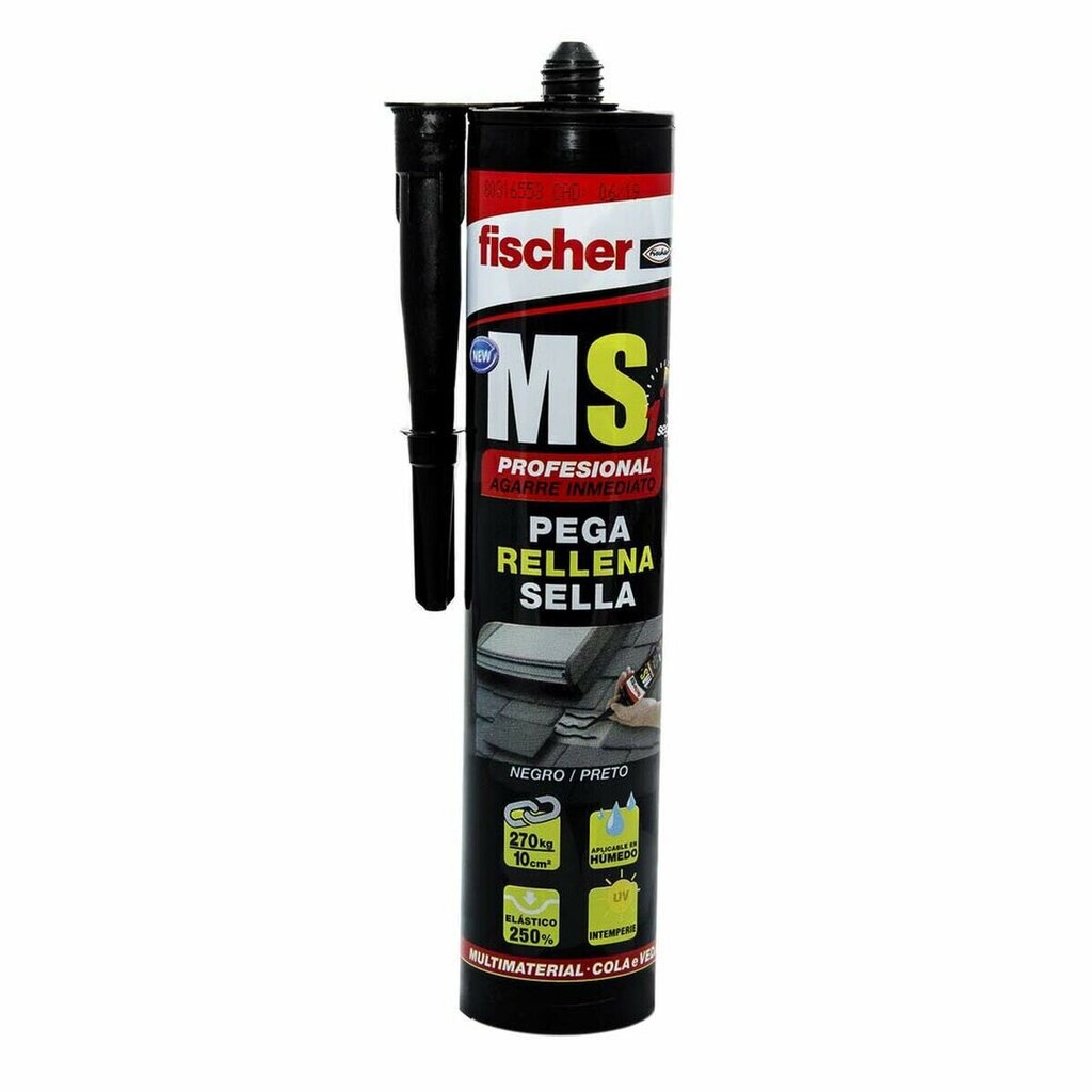 Aizdarītājs/Līme Fischer Ms Melns 290 ml cena un informācija | Izolācijas materiāli | 220.lv