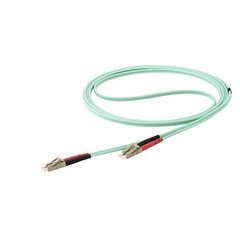 StarTech OM4 LC uz LC optiskās šķiedras kabelis, 10 m cena un informācija | Kabeļi un vadi | 220.lv