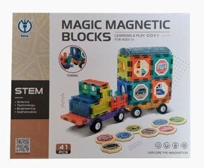 Magnētiskie transportlīdzekļi Magic Bricks, 41 d. cena un informācija | Attīstošās rotaļlietas | 220.lv