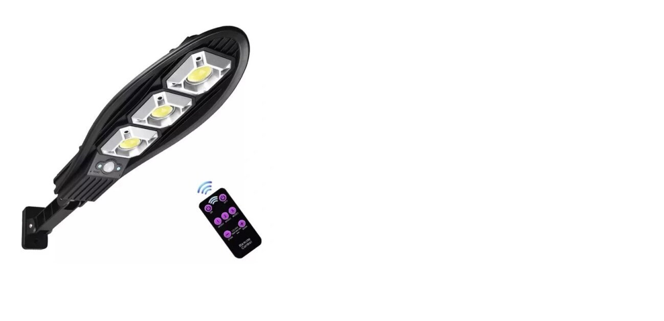 Āra lampa ar saules bateriju un kustības sensoru, 6000 lm cena un informācija | Āra apgaismojums | 220.lv