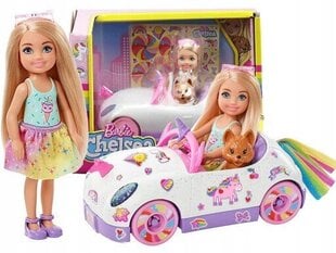 Lelle Bārbija Čelsija ar automašīnu GXT41 cena un informācija | Rotaļlietas meitenēm | 220.lv