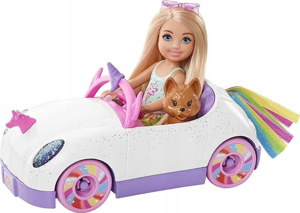 Lelle Bārbija Čelsija ar automašīnu GXT41 cena un informācija | Rotaļlietas meitenēm | 220.lv