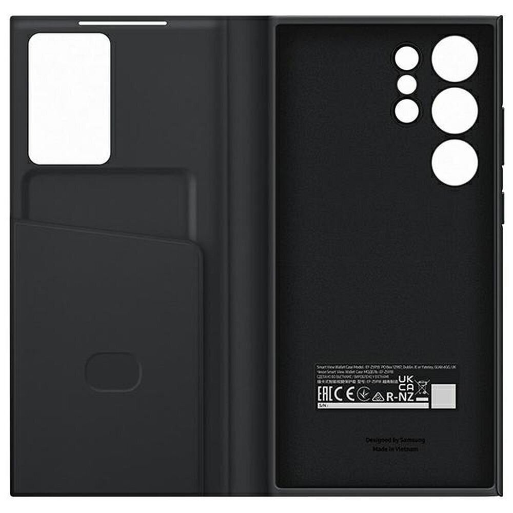 Чехол Samsung Galaxy S23 Ultra, Smart View Cover, черный цена | 220.lv