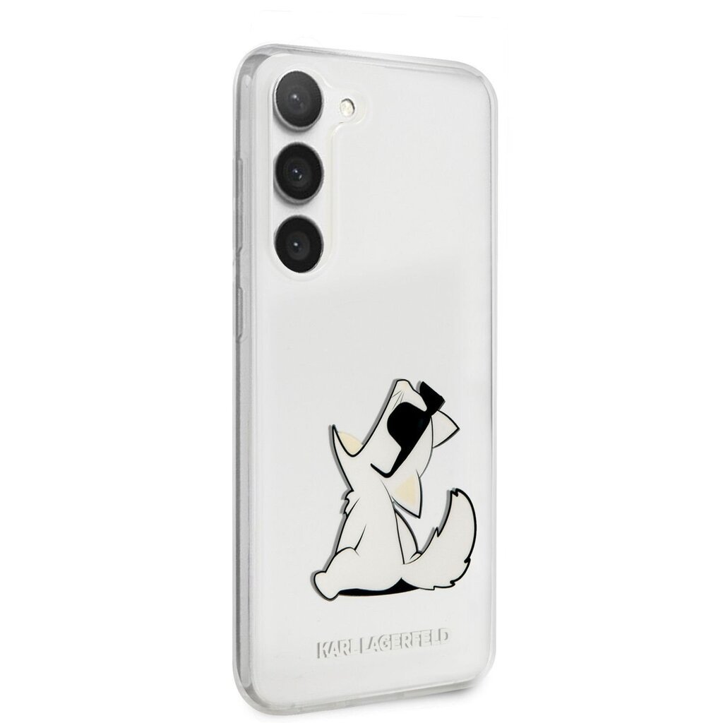 Karl Lagerfeld PC|TPU Choupette Eat Case for Samsung Galaxy S23+ Transparent cena un informācija | Telefonu vāciņi, maciņi | 220.lv