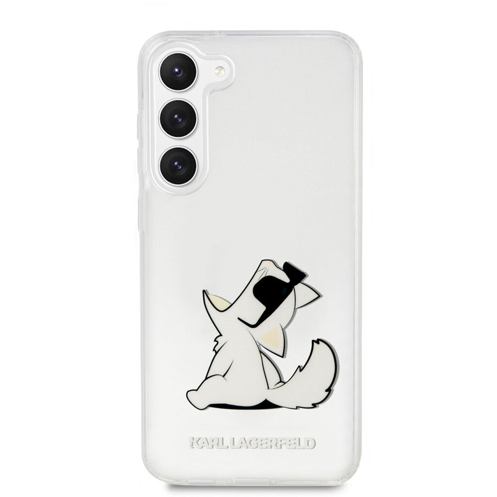 Karl Lagerfeld PC|TPU Choupette Eat Case for Samsung Galaxy S23+ Transparent cena un informācija | Telefonu vāciņi, maciņi | 220.lv