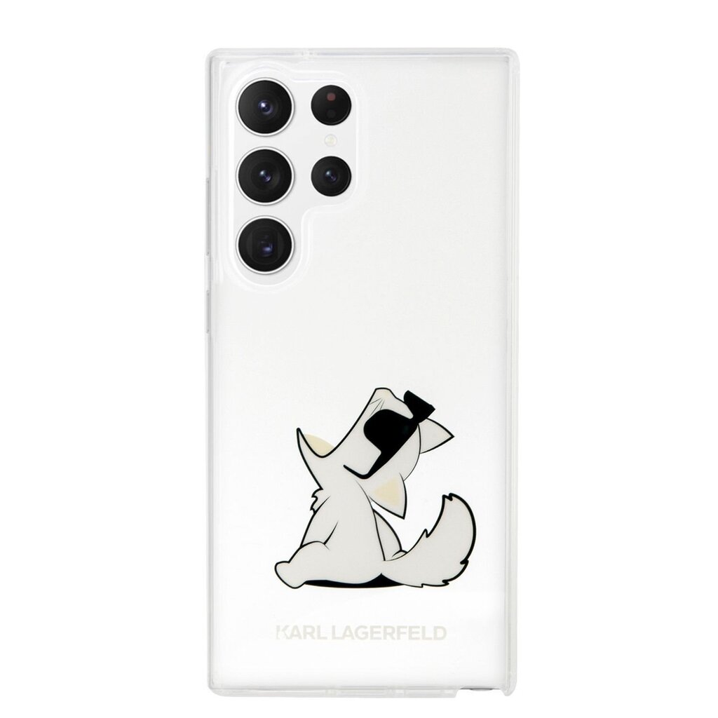 Karl Lagerfeld PC|TPU Choupette Eat Case for Samsung Galaxy S23 Ultra Transparent cena un informācija | Telefonu vāciņi, maciņi | 220.lv