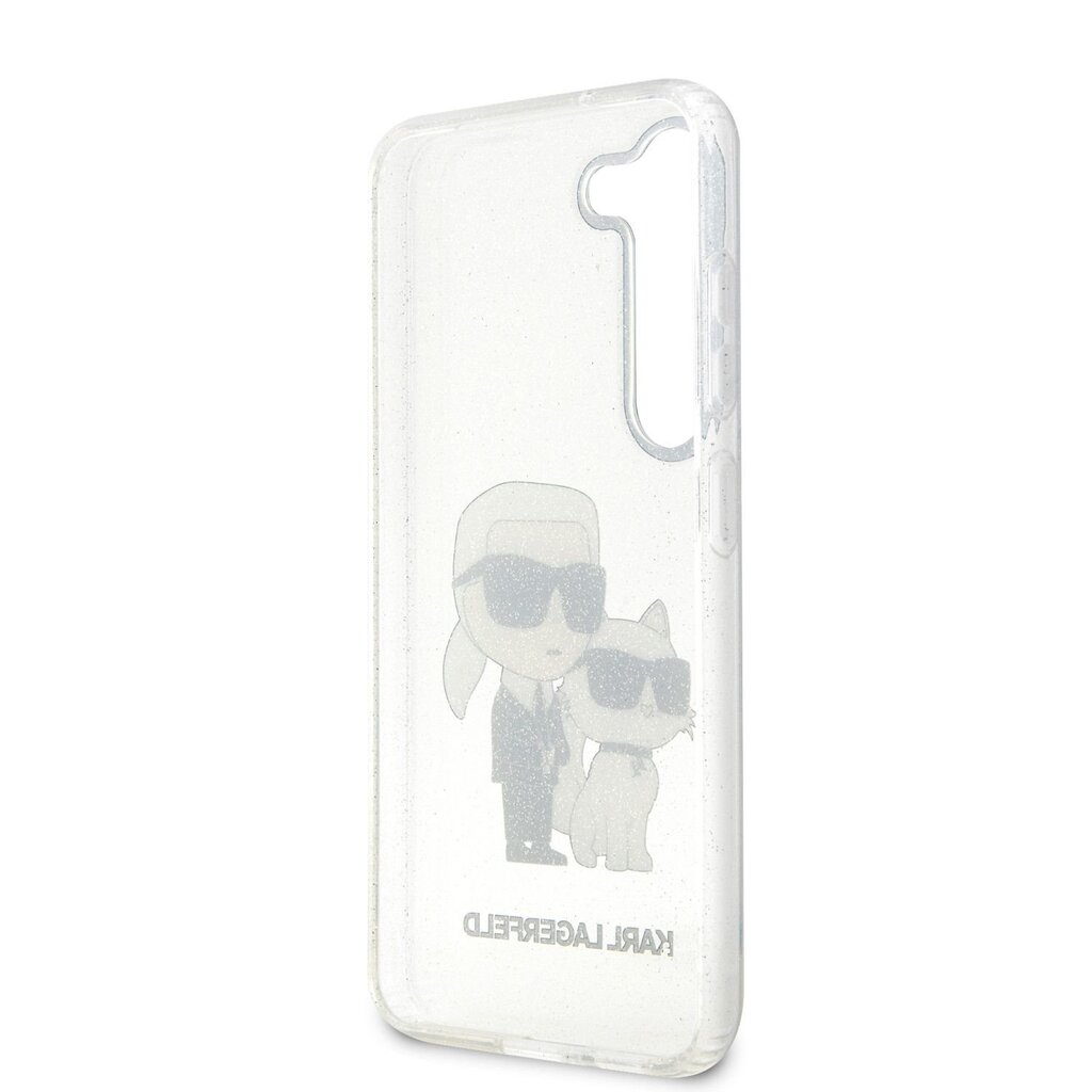 Karl Lagerfeld IML Glitter Karl and Choupette NFT Case for Samsung Galaxy S23 Transparent cena un informācija | Telefonu vāciņi, maciņi | 220.lv