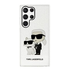 Karl Lagerfeld IML Glitter Karl and Choupette NFT Case for Samsung Galaxy S23 Ultra Transparent cena un informācija | Telefonu vāciņi, maciņi | 220.lv
