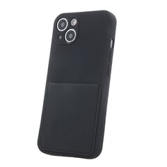 Fusion Card Case silikona aizsargapvalks Apple iPhone 14 Plus melns cena un informācija | Telefonu vāciņi, maciņi | 220.lv