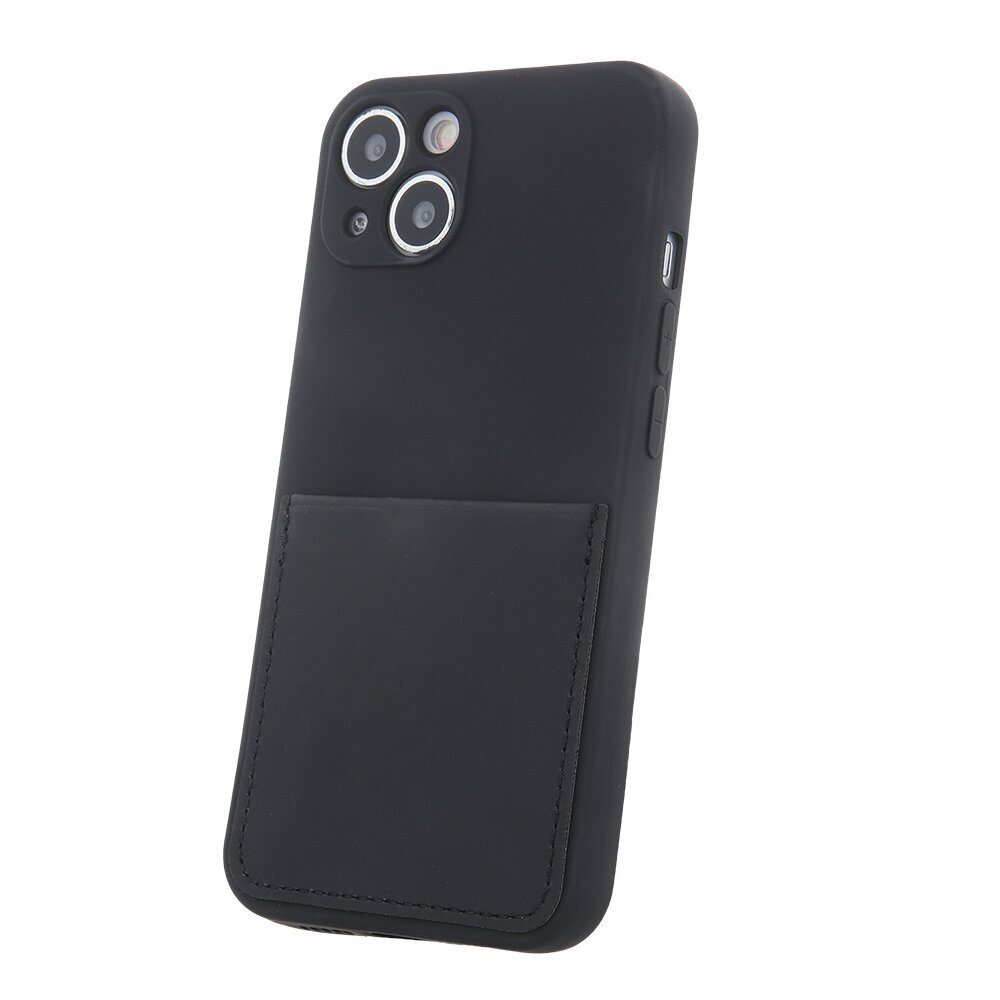 Fusion Card Case silikona aizsargapvalks Samsung A336 Galaxy A33 5G melns cena un informācija | Telefonu vāciņi, maciņi | 220.lv