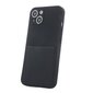 Fusion Card Case silikona aizsargapvalks Samsung A536 Galaxy A53 5G melns cena un informācija | Telefonu vāciņi, maciņi | 220.lv