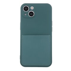 Fusion Card Case silikona aizsargapvalks Apple iPhone 14 Pro Max zaļš cena un informācija | Telefonu vāciņi, maciņi | 220.lv