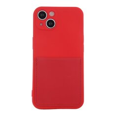 Fusion Card Case silikona aizsargapvalks Apple iPhone 14 Pro sarkans cena un informācija | Telefonu vāciņi, maciņi | 220.lv