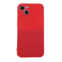 Fusion Card Case silikona aizsargapvalks Apple iPhone 14 Pro Max sarkans cena un informācija | Telefonu vāciņi, maciņi | 220.lv