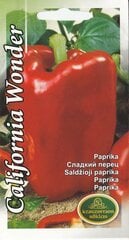 Paprika california wonder cena un informācija | Dārzeņu, ogu sēklas | 220.lv