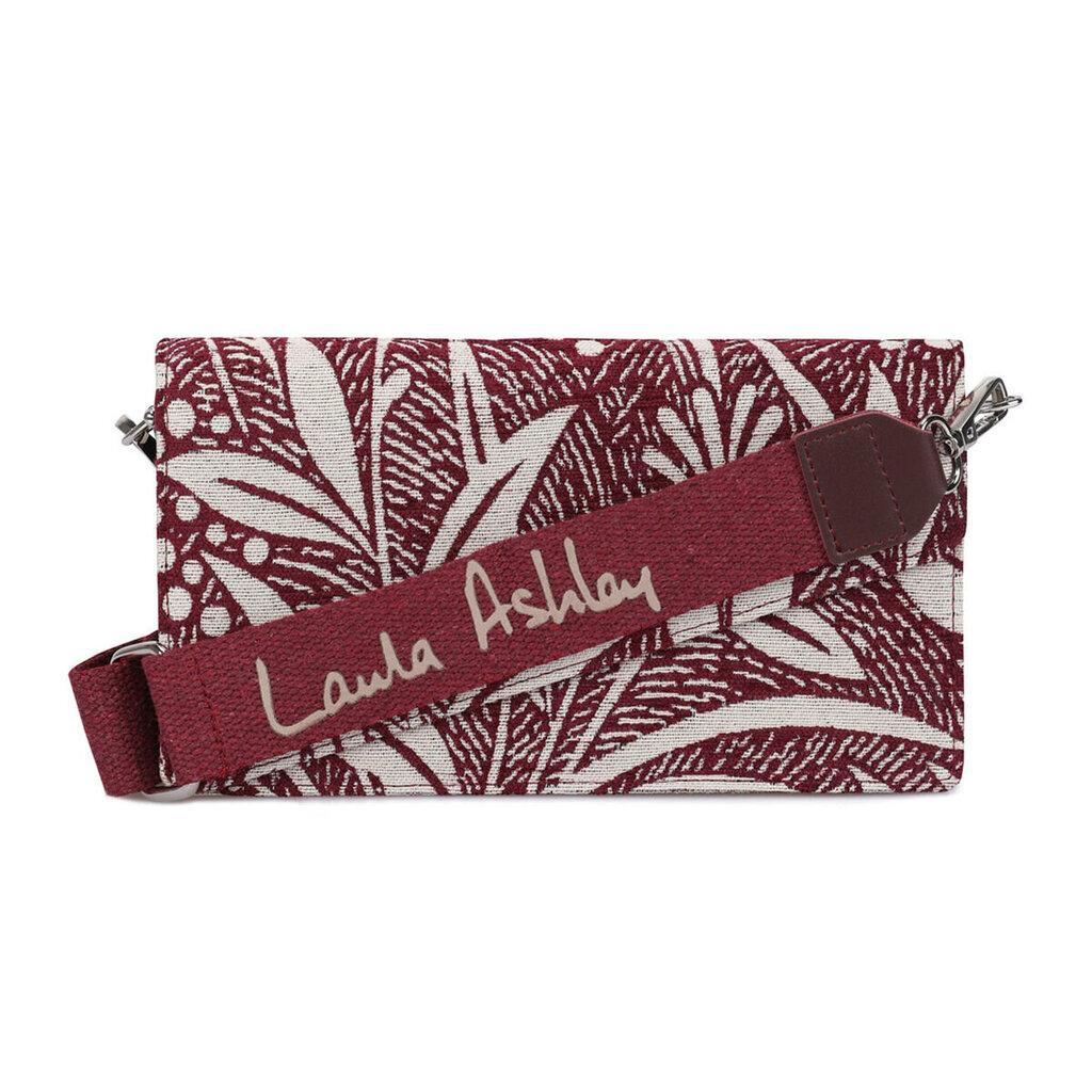 Sieviešu Rokassoma Laura Ashley CRESTON-FLOWER-CLARET-RED Pelēks (24 x 13 x 3 cm) 12131455 cena un informācija | Sieviešu somas | 220.lv