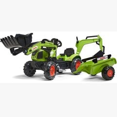 Falk traktors ar piekabi un iekrāvēju, zaļš cena un informācija | Falk Rotaļlietas, bērnu preces | 220.lv